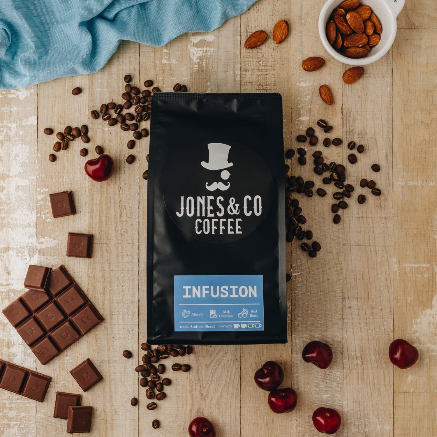 Jones & Co Coffee Infusion Blend Fresh Roasted Coffee